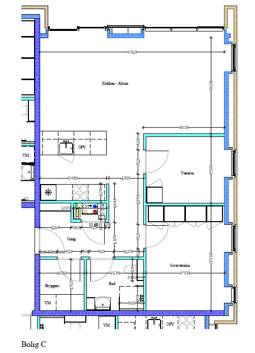 Plantegning – Type C